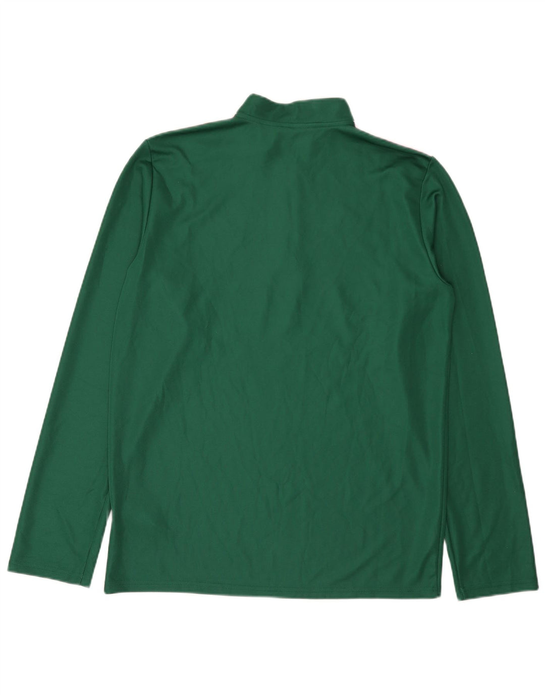 Adidas Mens Aeroready Zip Neck Pulôver Treino Top Grande Poliéster Verde