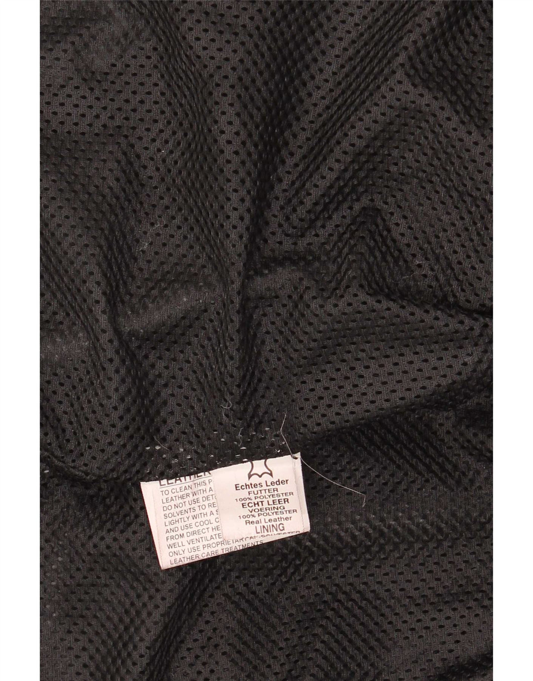 Jaqueta de couro masculina vintage para motociclista UK 44 2XL preta