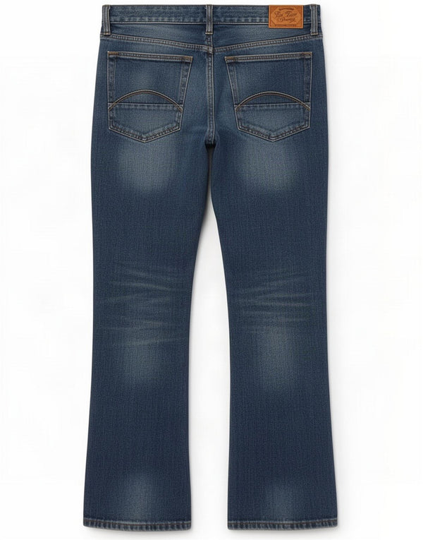 Fat Face Mens Bootcut Jeans W38 L32 Navy Blue Cotton