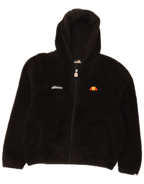 Casaco de lã com capuz Ellesse para menina 12-13 anos preto poliéster