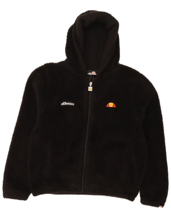 Casaco de lã com capuz Ellesse para menina 12-13 anos preto poliéster