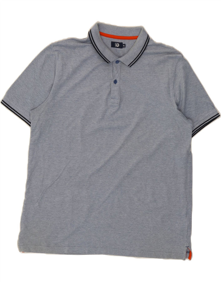 DACK'S Mens Polo Shirt XL Blue Cotton Vintage Dack's and Second-Hand Dack's from Messina Hembry 