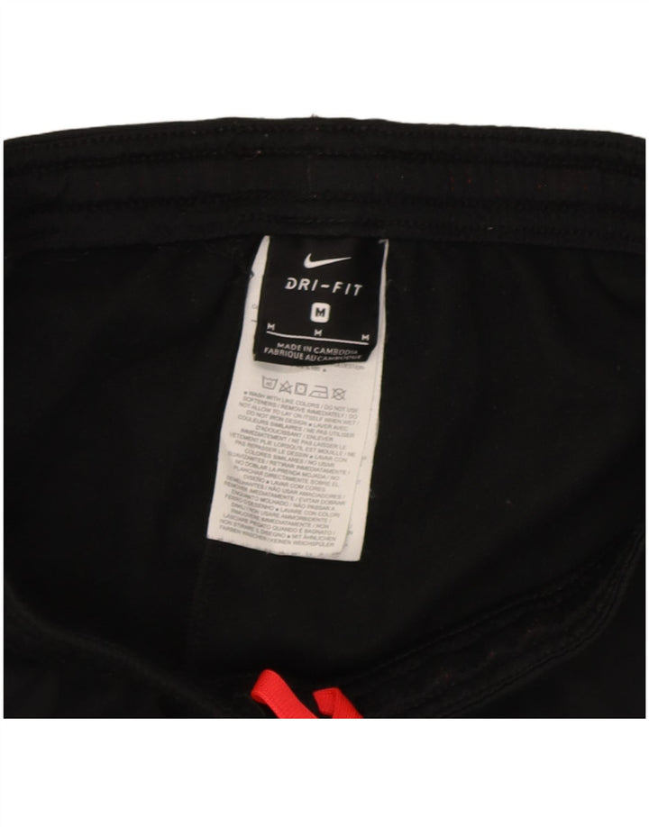 Calça de treino feminina Nike UK 12 médio preto colorblock poliéster