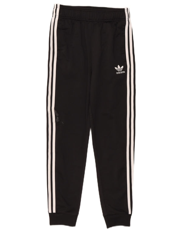 Adidas meninos calças de treino joggers 11-12 anos preto poliéster