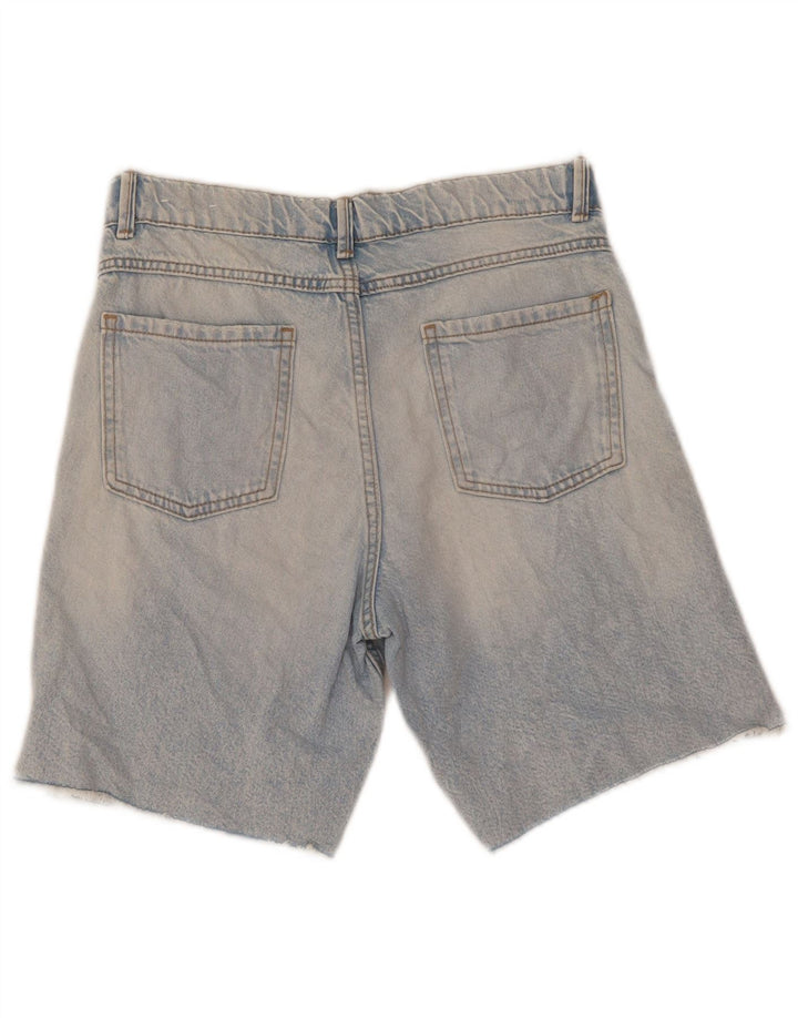 ZARA Boys Shorts jeans desgastados 13-14 anos W28 algodão azul