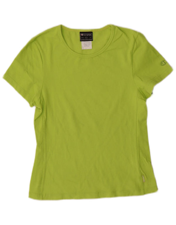 Camiseta feminina Champion UK 14 grande poliéster verde