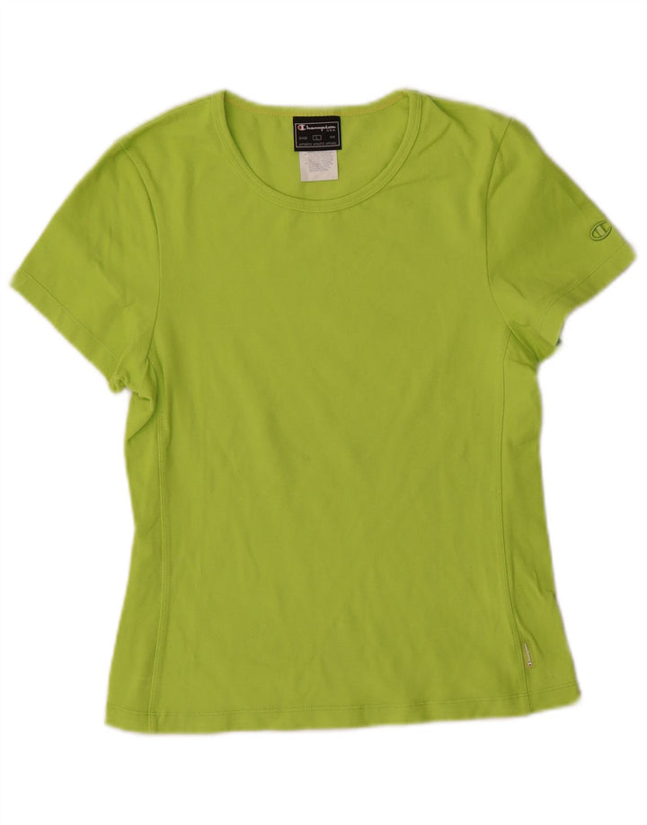 Camiseta feminina Champion UK 14 grande poliéster verde