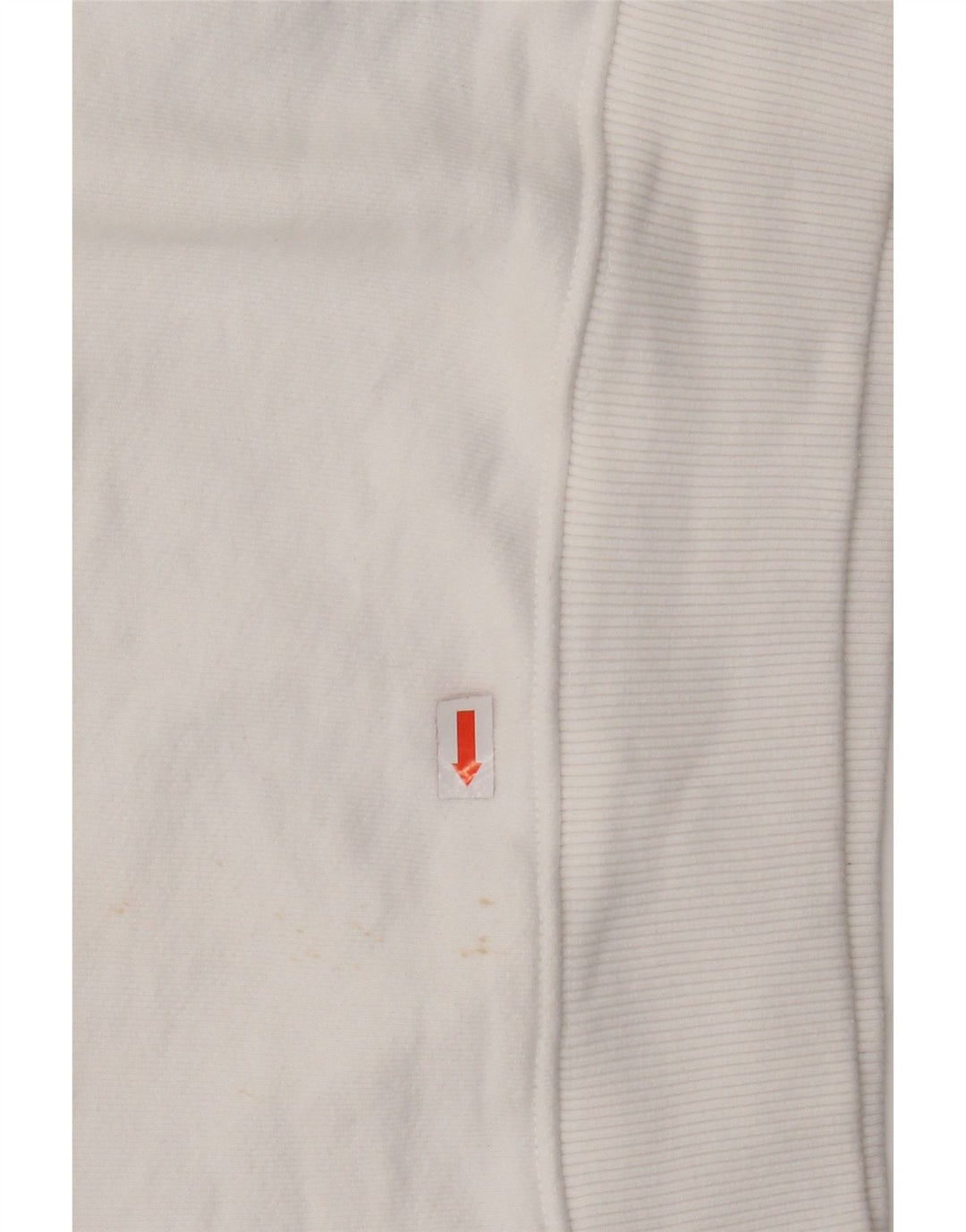 Suéter feminino TOMMY HILFIGER cropped oversized UK 6 XS branco