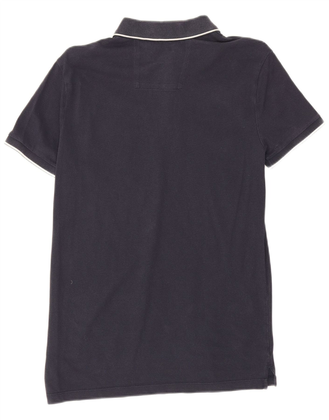 Camisa polo masculina Calvin Klein pequena algodão azul marinho