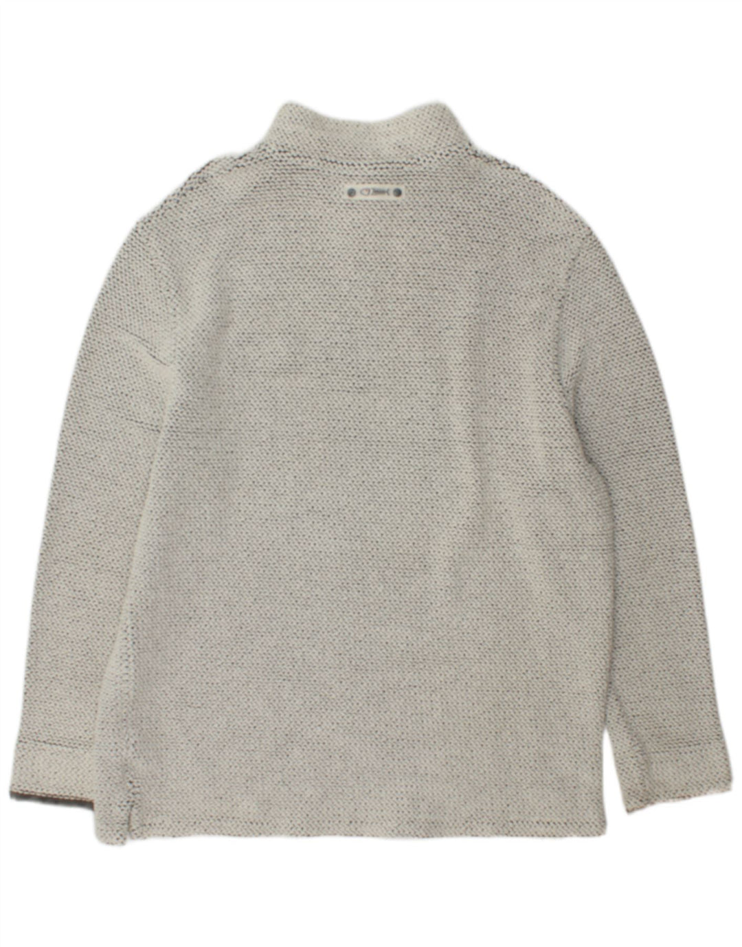 Suéter masculino Weird Fish com zíper e gola XL algodão cinza