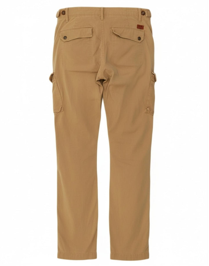 Calça cargo reta masculina TIMBERLAND W30 L34 algodão bege