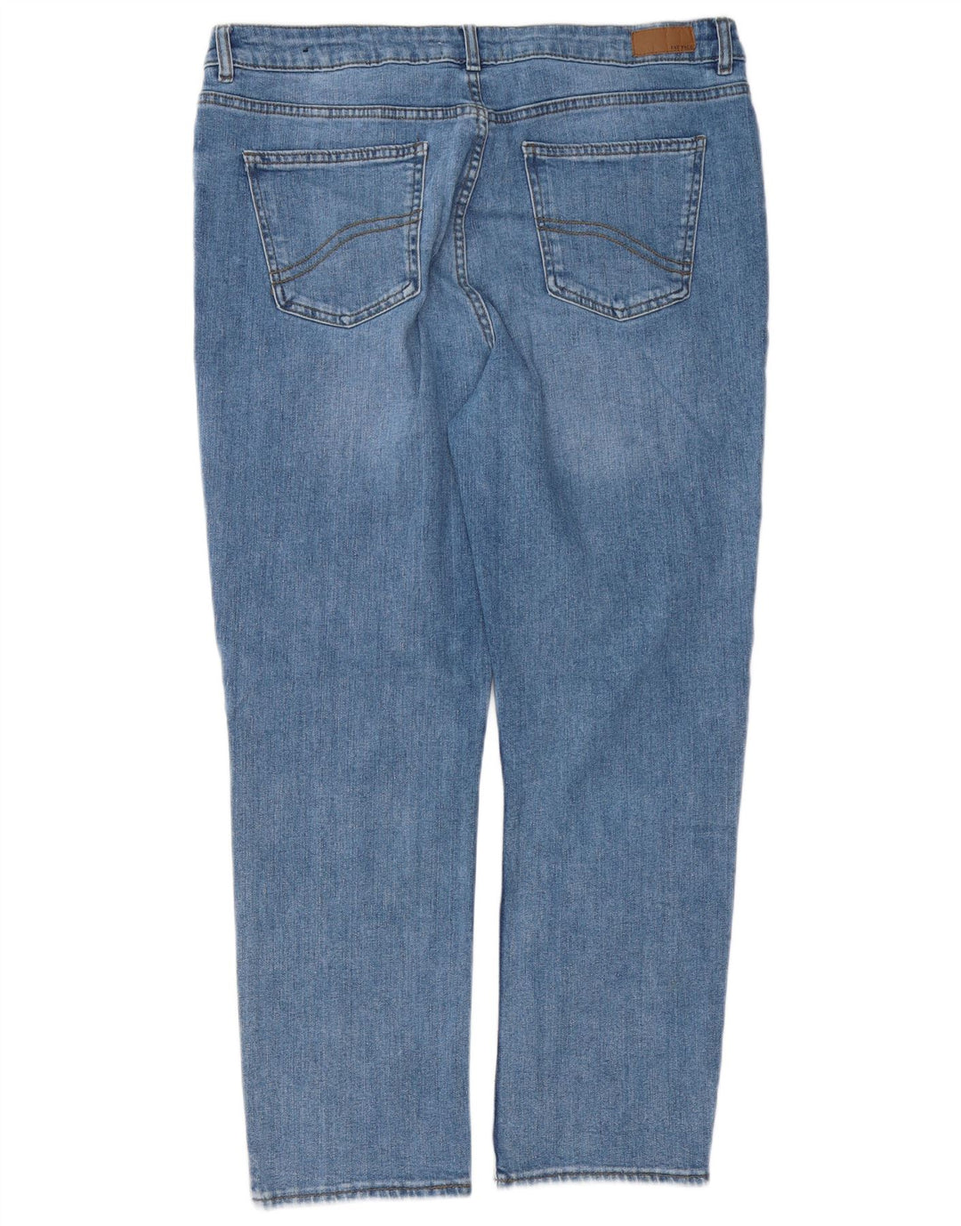 Calça jeans feminina FAT FACE Chesham Girlfriend Straight Reino Unido 16 Grande W36 L28 Azul