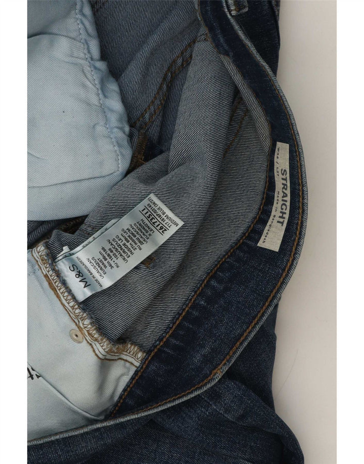 Jeans retos masculinos Marks & Spencer W34 L27 algodão azul