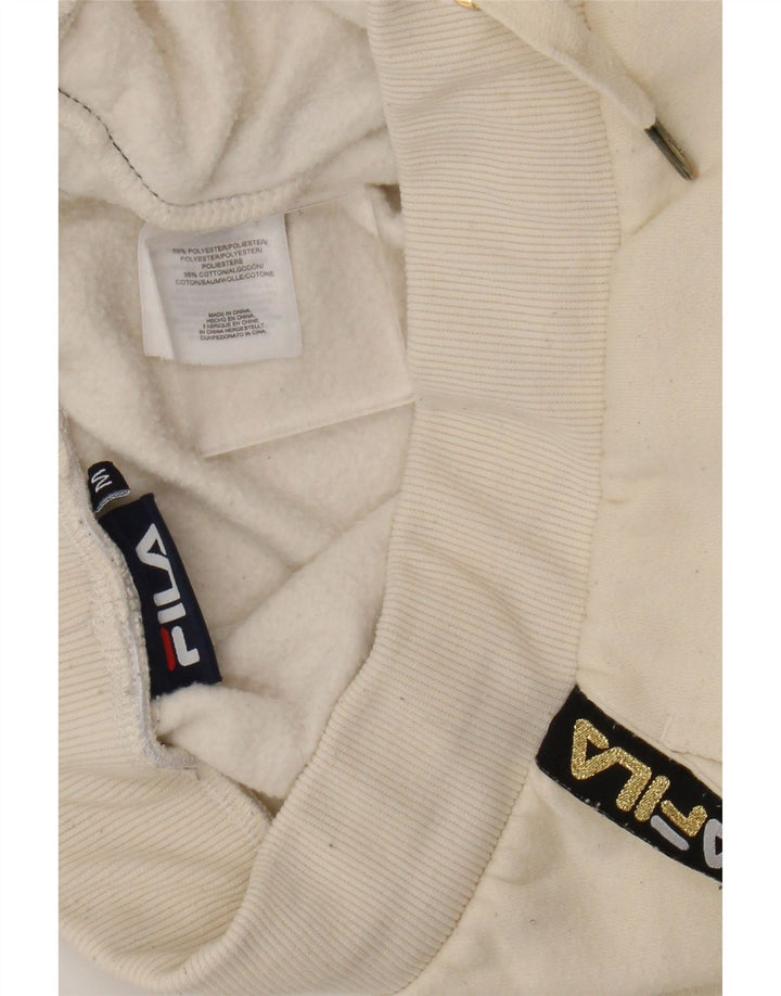 Fila Womens Graphic Tracksuit Calças Joggers UK 14 Médio Bege Poliéster