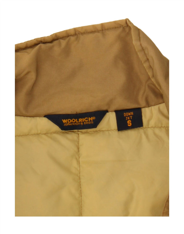 Casaco acolchoado feminino Woolrich UK 10 pequeno bege nylon