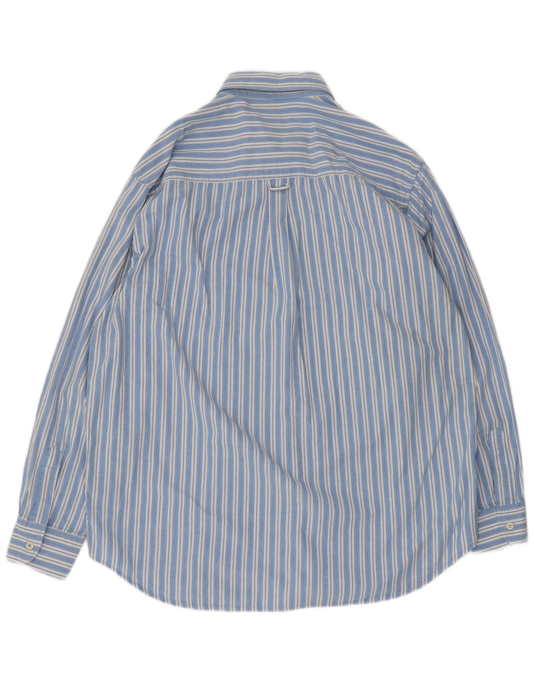 Camisa masculina Carrera XL listrada azul algodão