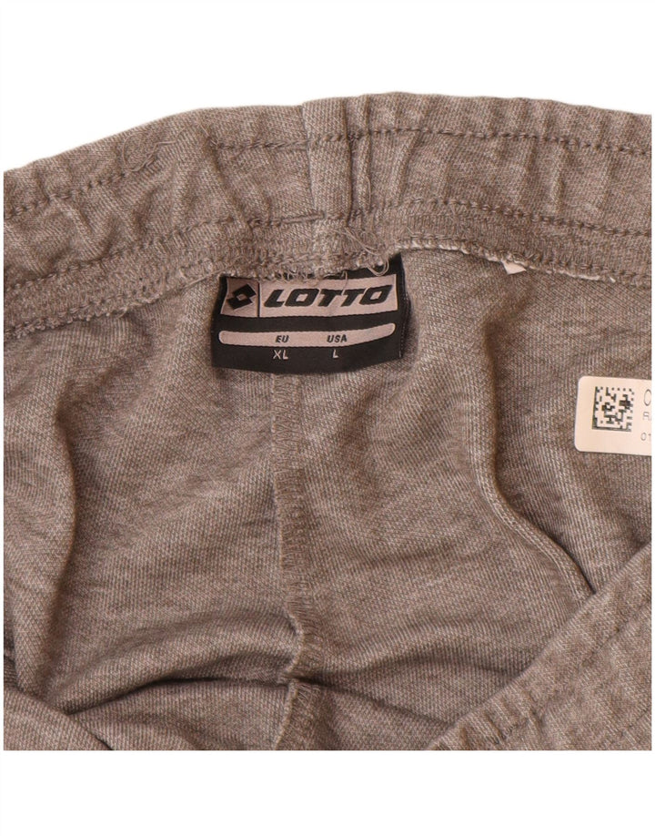 Calça de treino masculina Lotto Joggers cinza grande