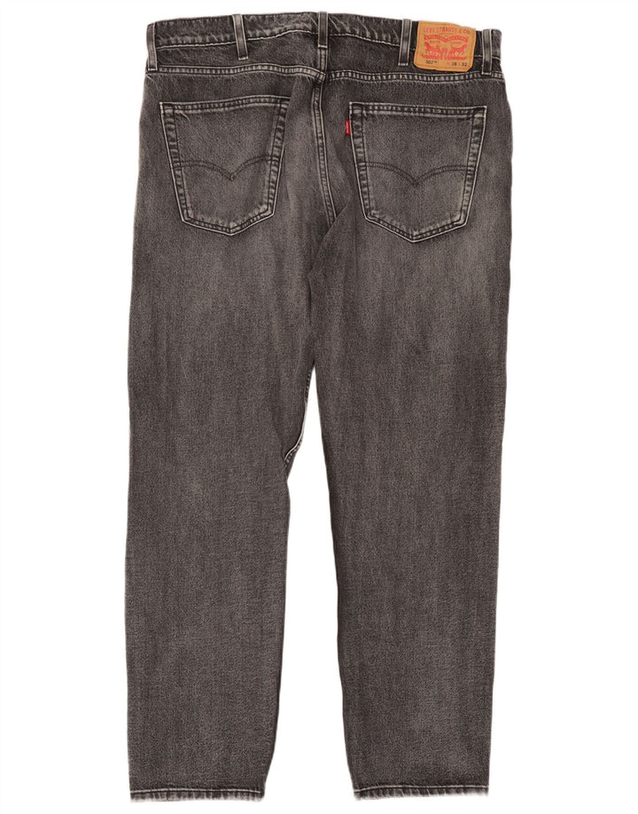 Calça jeans masculina Levi's 502 Tapered W38 L32 cinza algodão