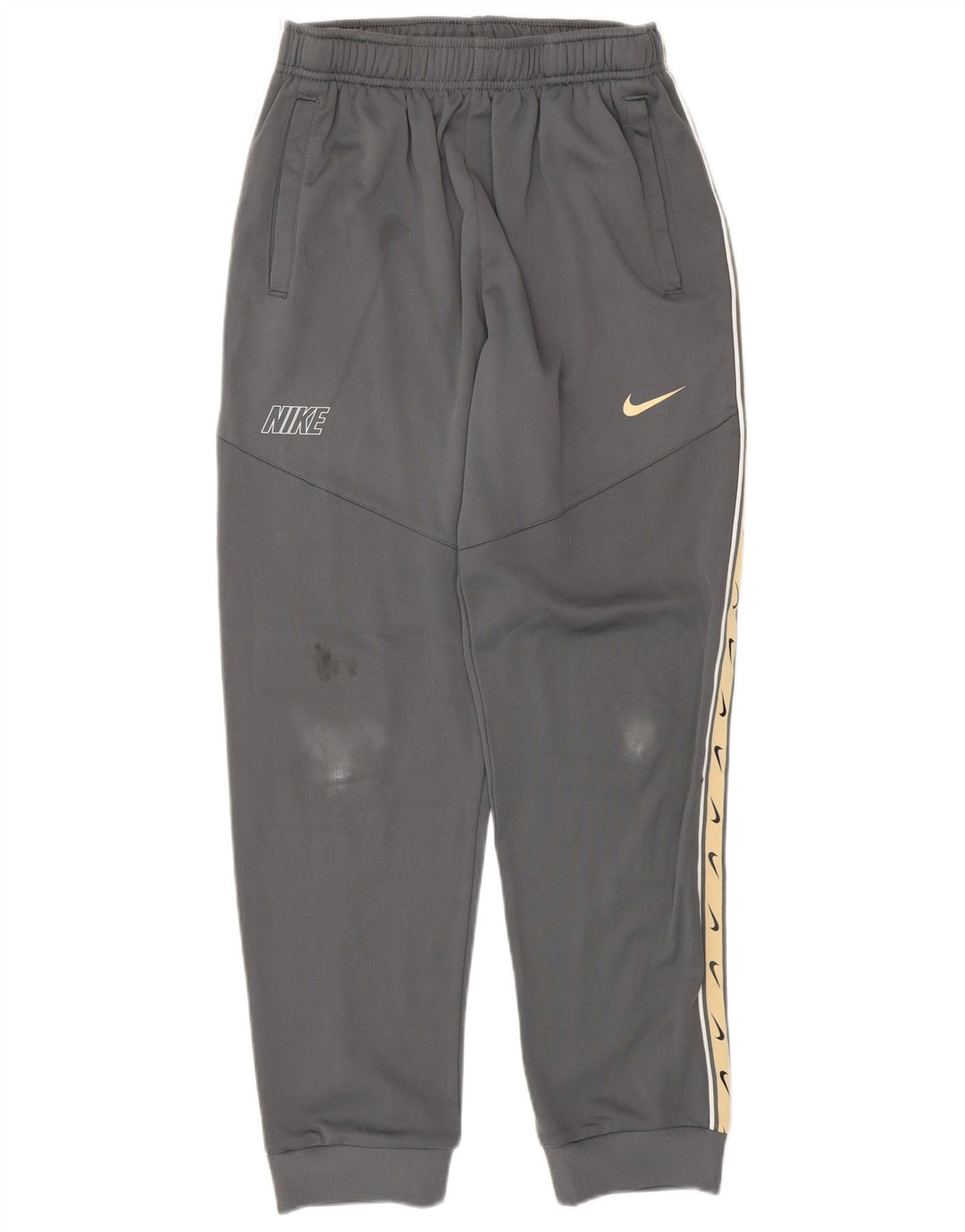 NIKE Meninos Dri Fit Graphic Calças de treino Joggers 13-14 anos XL Cinza