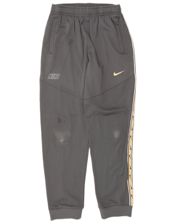 NIKE Boys Dri Fit Graphic Tracksuit Trousers Joggers 13-14 Years XL  Grey