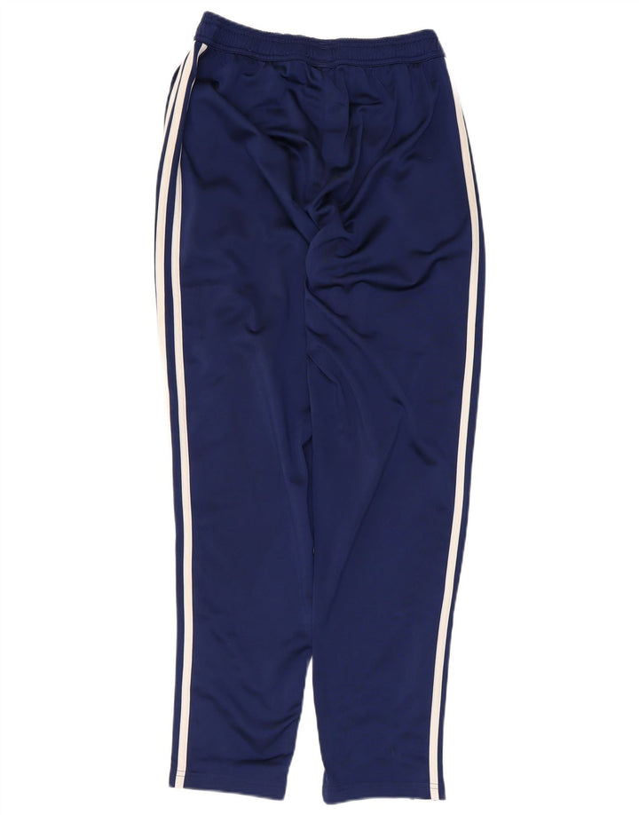 Calça de treino masculina Adidas pequena azul marinho poliéster