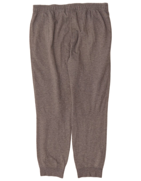 Adidas Mens Graphic Calças de treino Joggers XL cinza manchado de algodão