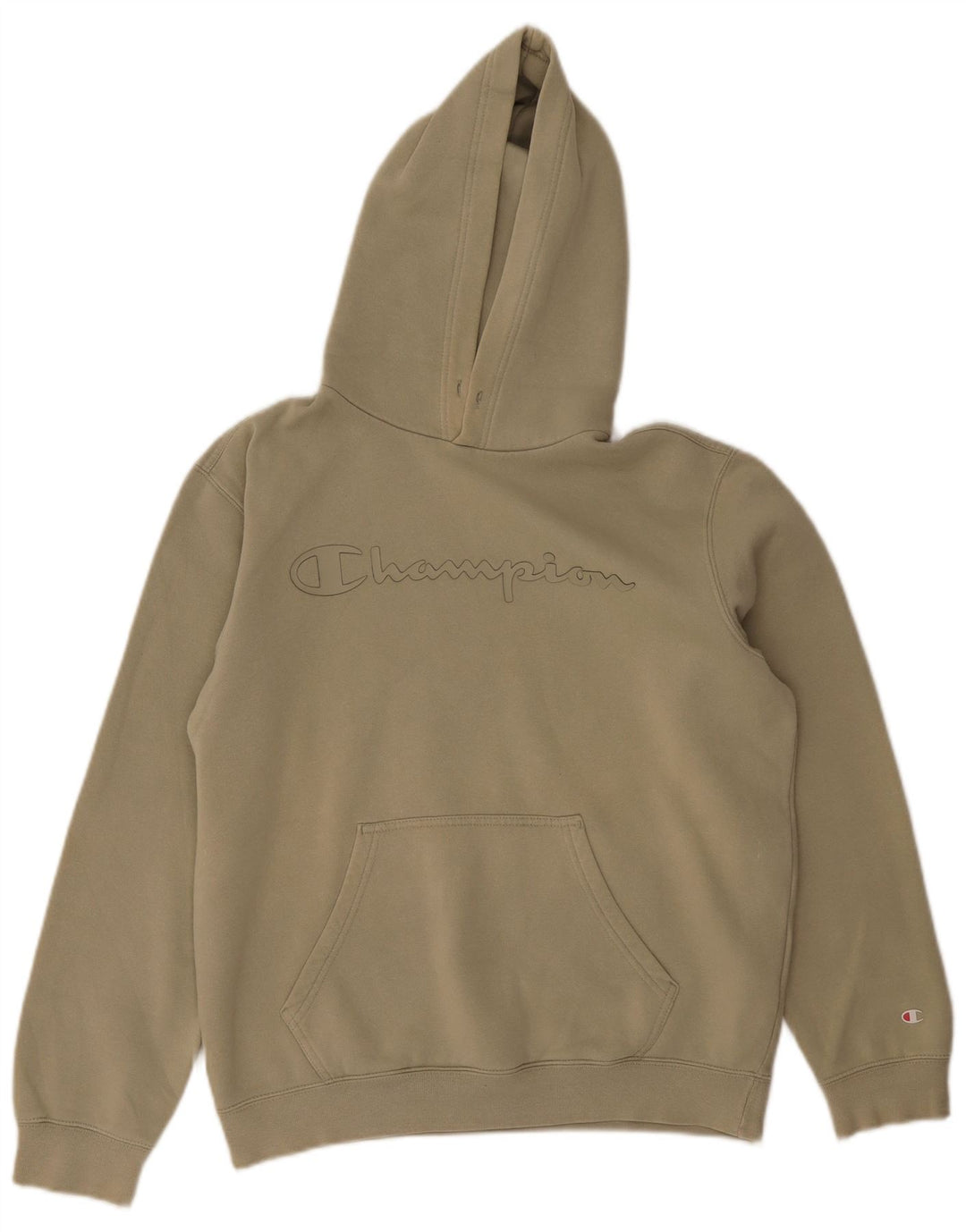 Jumper masculino com capuz gráfico Champion médio algodão cáqui