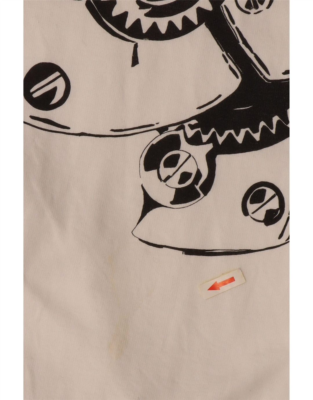 Moletom masculino VINTAGE com zíper e gola em algodão branco 2XL