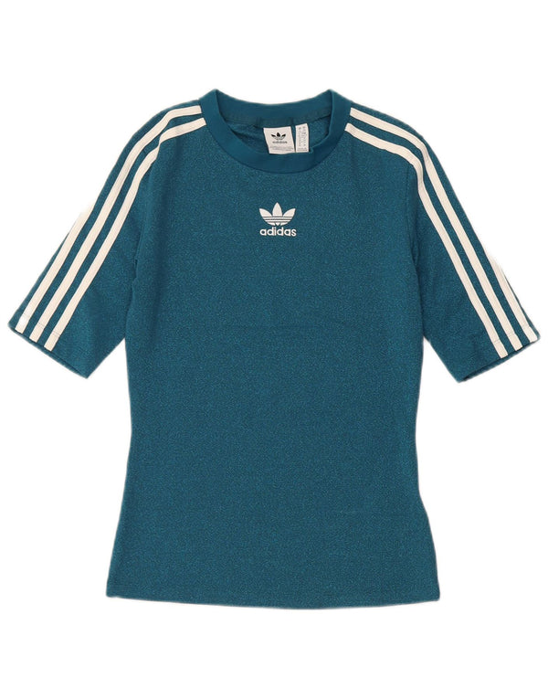 Camiseta Adidas Feminina Top UK 6 XS Azul Poliéster