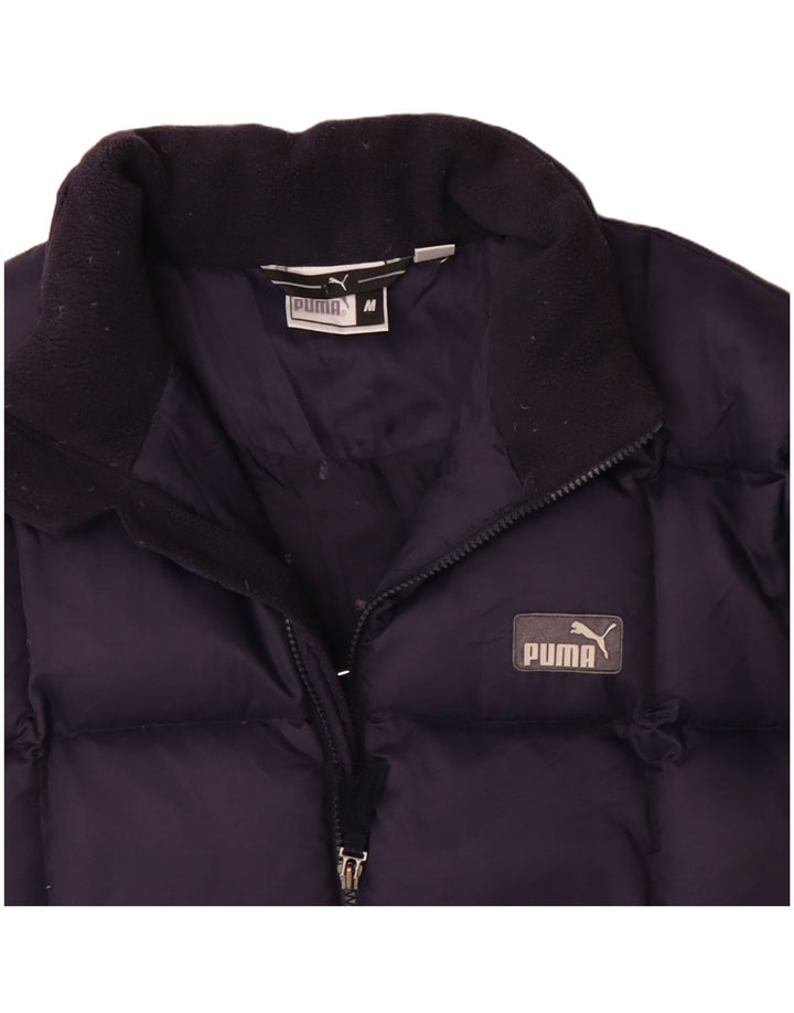 Jaqueta acolchoada masculina Puma UK 38 poliéster azul marinho médio