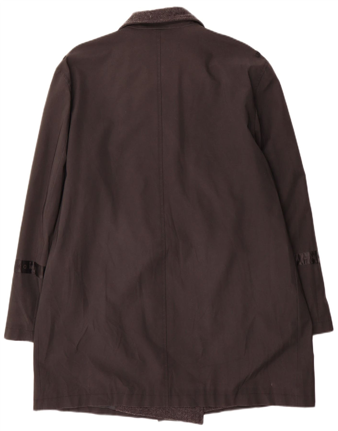 Trench coat feminino com trespassado duplo Richmond IT 46 grande polivinil preto