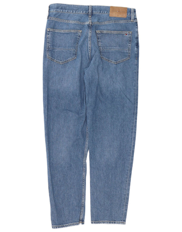 Tommy Hilfiger Masculino Harlem Relaxed Fit Tapered Jeans W32 L32 Azul Algodão