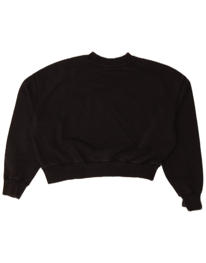 Suéter feminino Dickies com estampa oversized cropped Reino Unido 14 médio preto