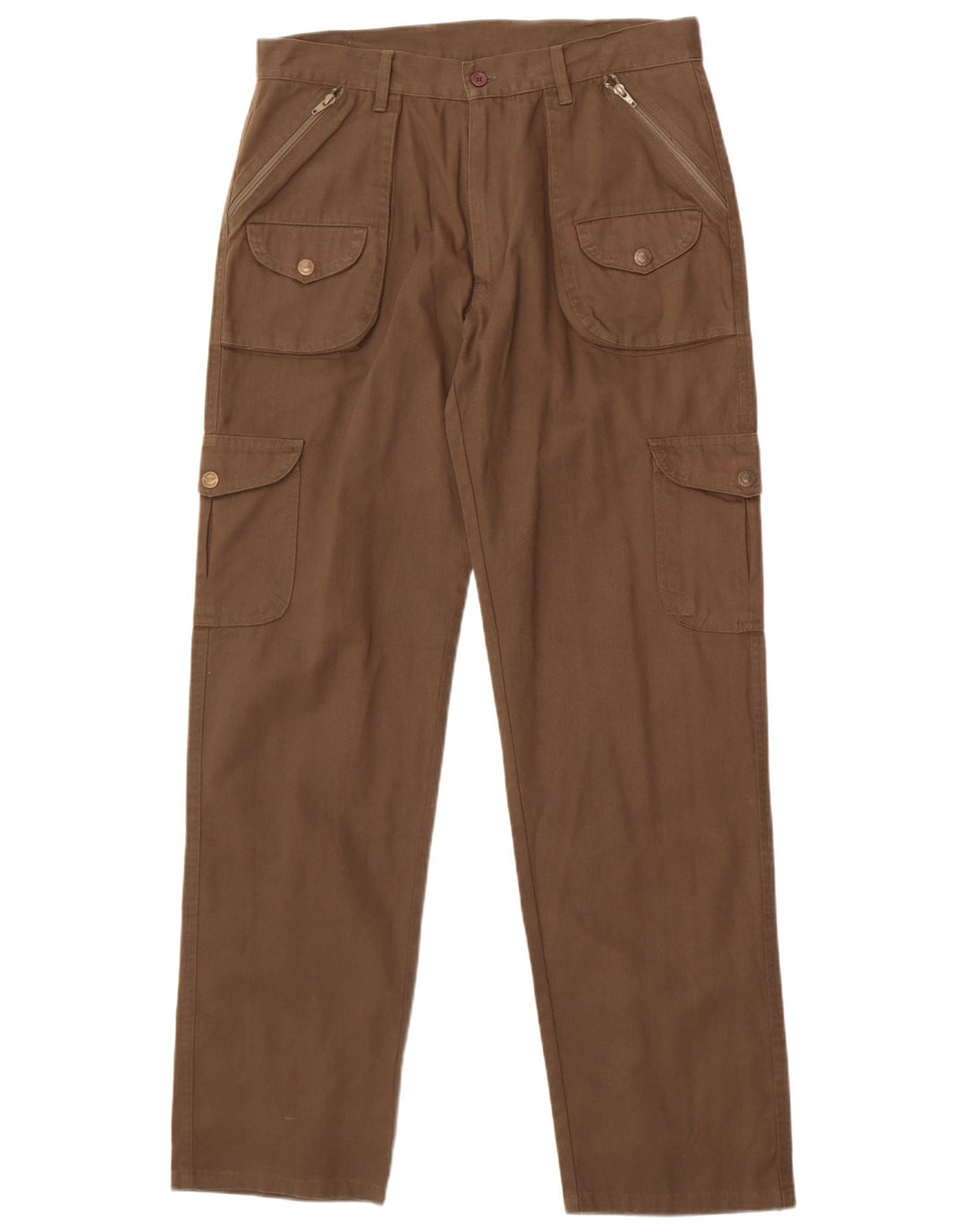Calça cargo reta masculina vintage W34 L33 marrom