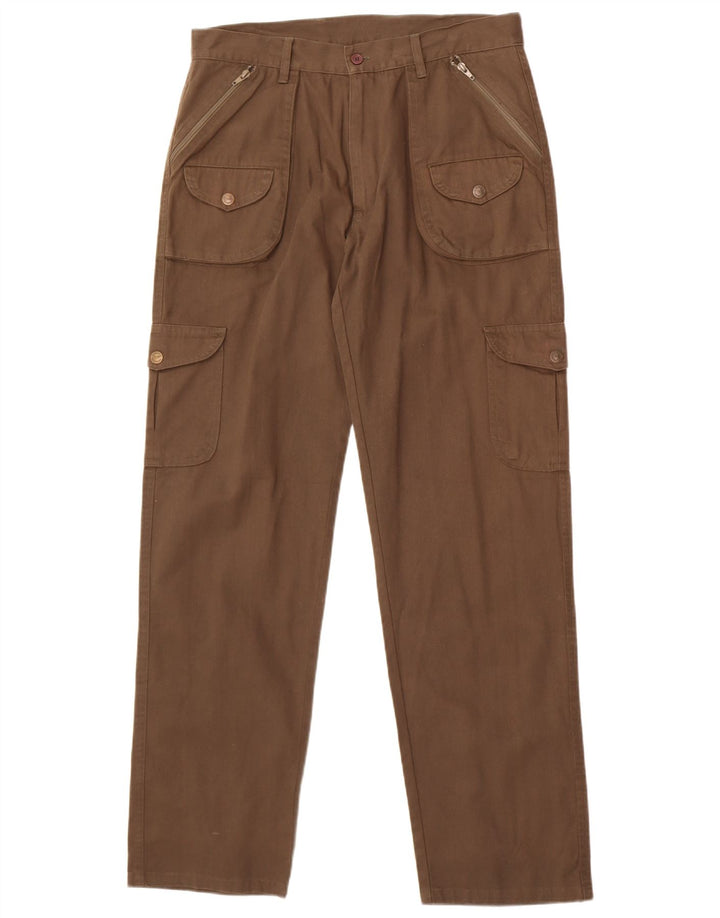 Calça cargo reta masculina vintage W34 L33 marrom