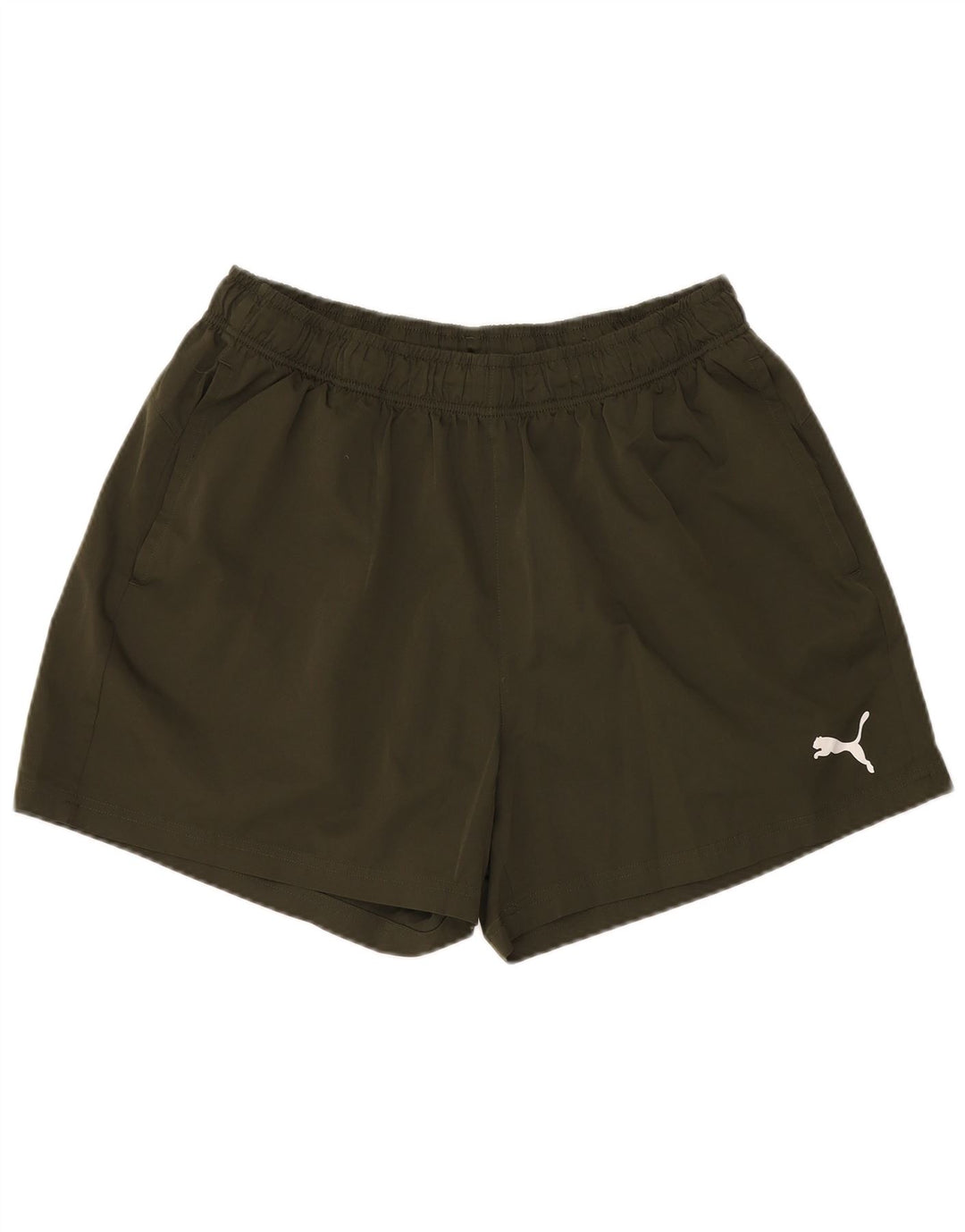Shorts esportivos masculinos Puma 2XL poliéster cáqui