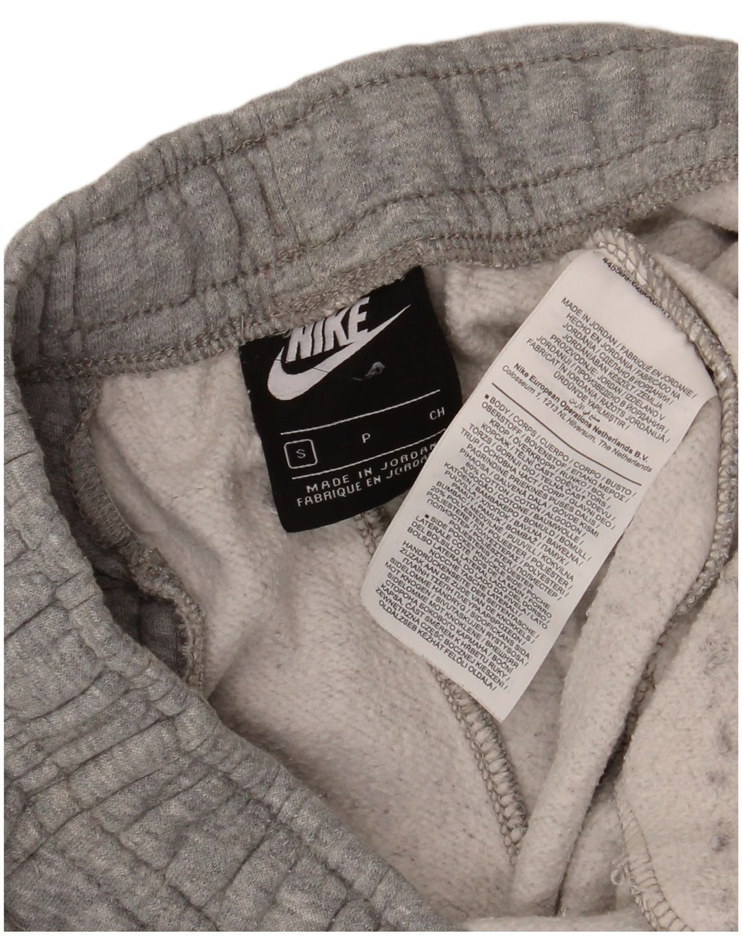 Calça esportiva feminina Nike Joggers UK 10 pequena cinza algodão