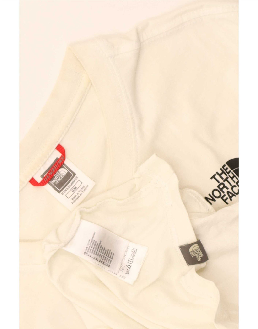 Camiseta gráfica masculina The North Face Top médio algodão branco