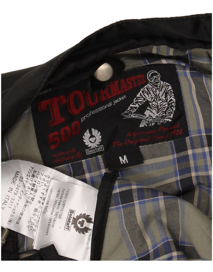 Belstaff Mens Racer Jacket UK 38 Médio Preto Nylon