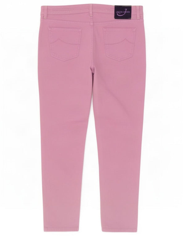 Jacob Cohen Mens Slim Jeans W40 L34 Roxo Algodão