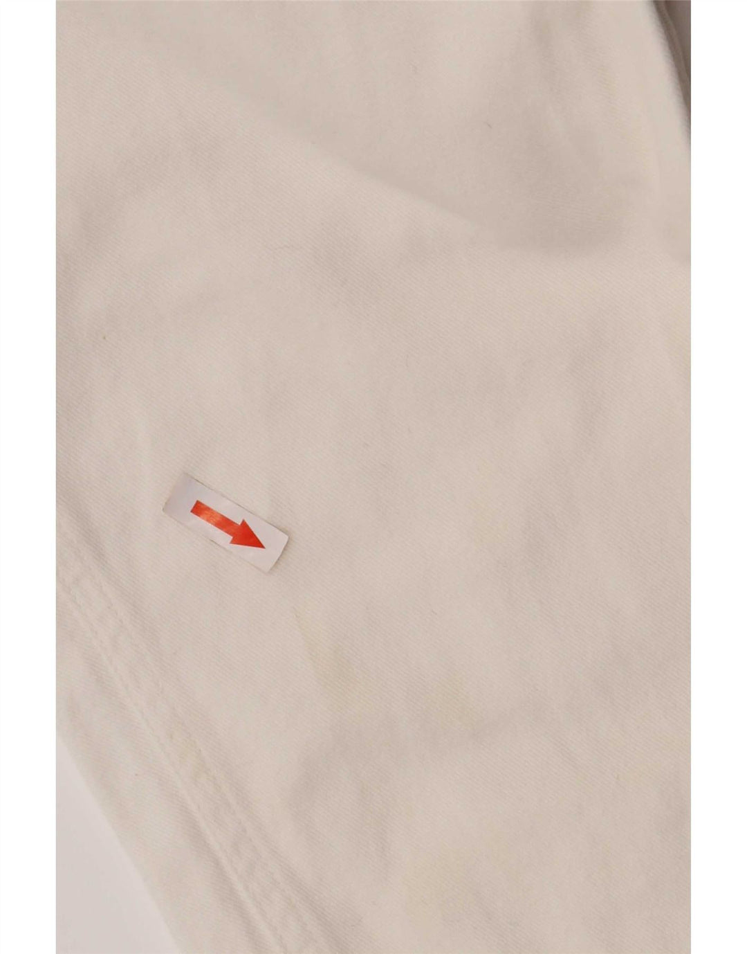 Jeans cônicos femininos vintage IT 46 Grande W30 L32 Branco