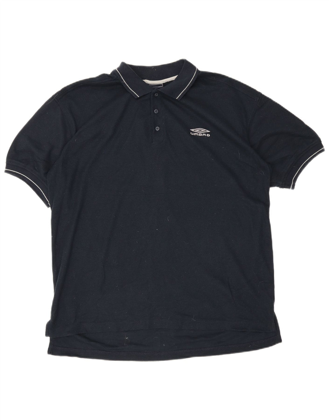 Camisa polo masculina Umbro grande poliéster azul marinho