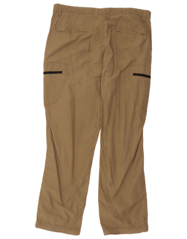 Calça cargo masculina Marks & Spencer Regular Fit W36 L31 algodão bege