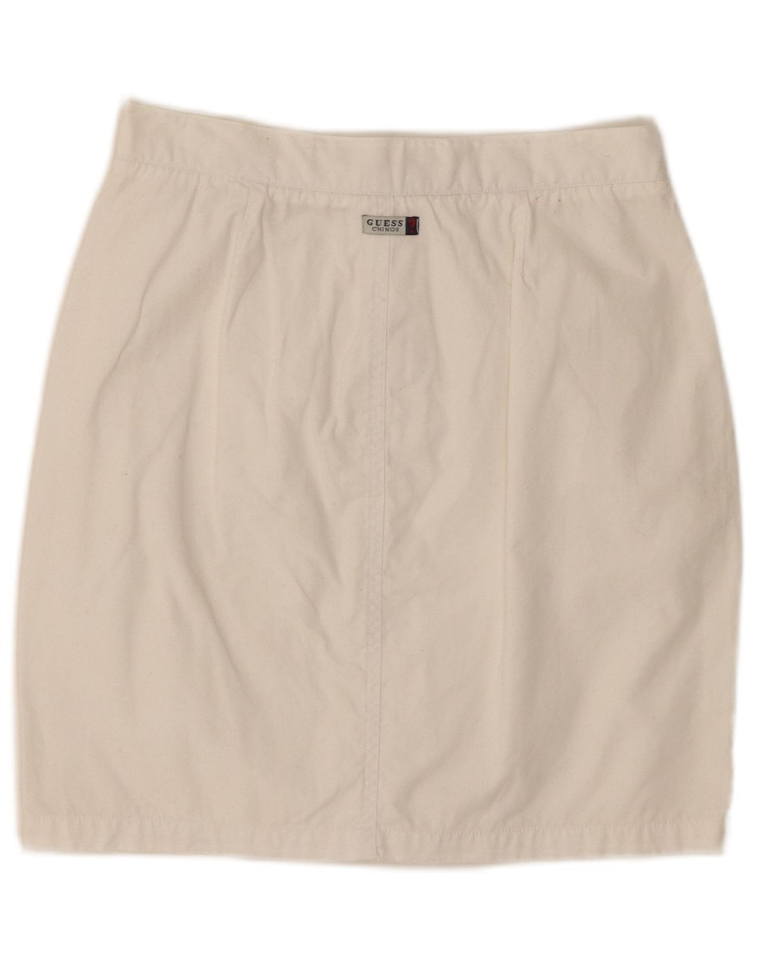 Mini saia feminina Guess pequena W26 algodão branco