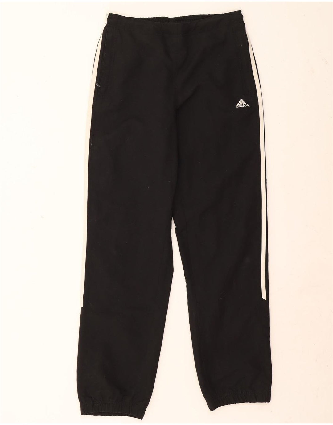 Adidas Womens Tracksuit Calças Joggers UK 10 Pequeno Poliéster Preto