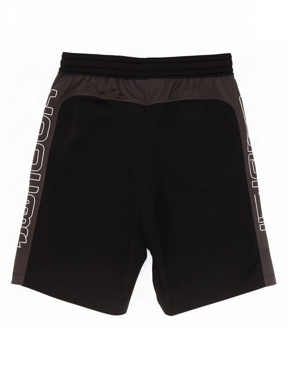 Shorts esportivos masculinos Under Armour Heat Gear Graphic pequeno bloco colorido preto