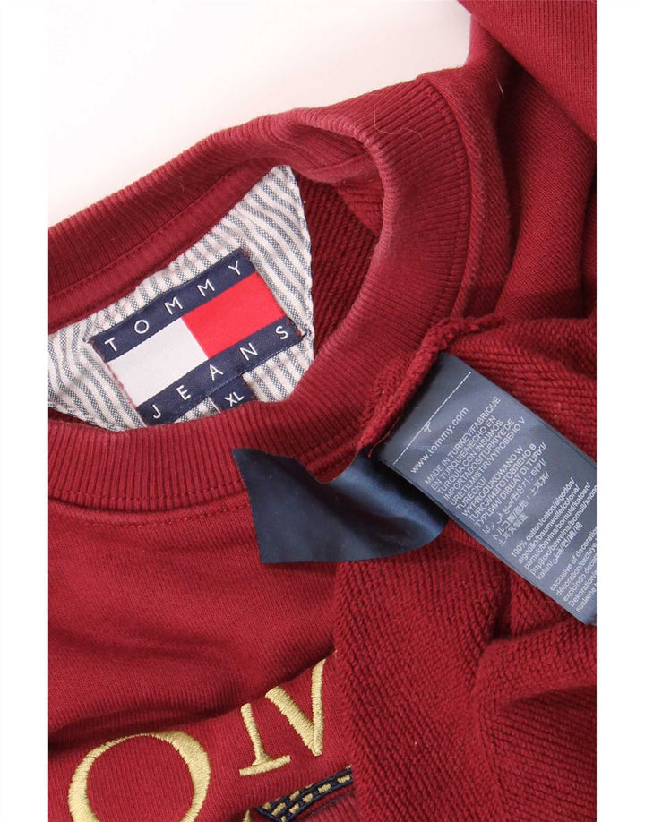 Tommy Hilfiger moletom gráfico masculino Jumper XL marrom algodão