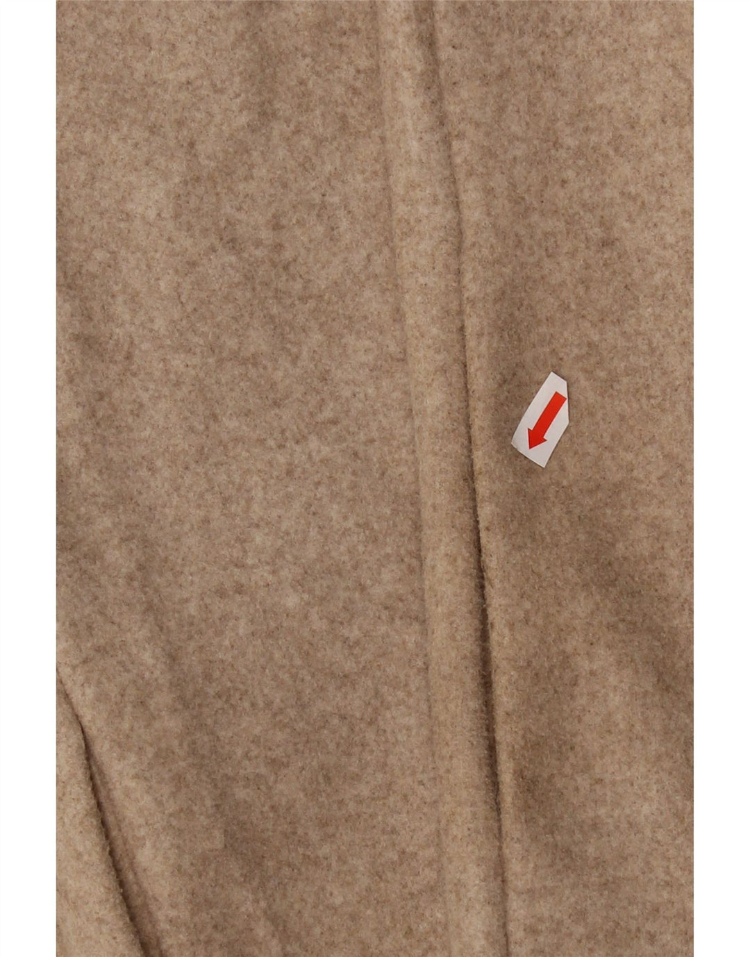 Sobretudo feminino Zara UK 16 grande poliéster bege