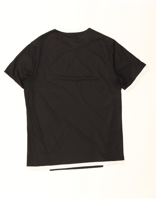 Camiseta masculina Puma Top médio preto colorblock