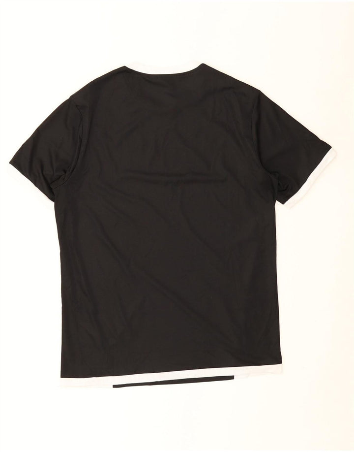 Camiseta masculina Puma Top médio preto colorblock